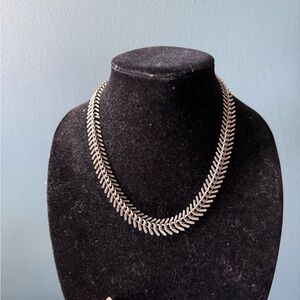 Elegant Silver Plated Brass Necklace